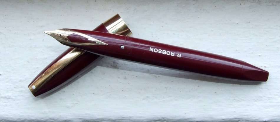 Burgundy SHEAFFER White Dot Snorkel PFM III Fountain "Pen For Men" 14k nib, good working condition