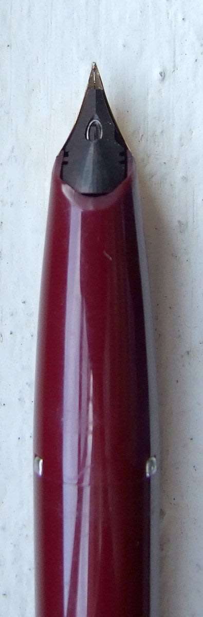 Burgundy SHEAFFER White Dot Snorkel PFM III Fountain "Pen For Men" 14k nib, good working condition