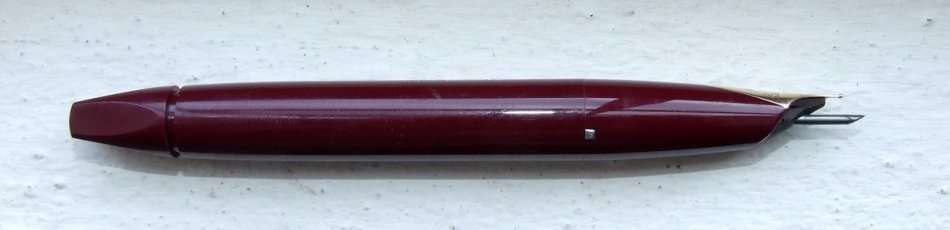 Burgundy SHEAFFER White Dot Snorkel PFM III Fountain "Pen For Men" 14k nib, good working condition