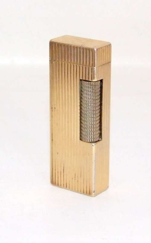 Vintage Gold Plated DUNHILL ROLLAGAS Cigarette Lighter in Working Condition.