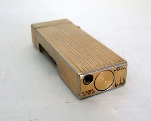 Vintage Gold Plated DUNHILL ROLLAGAS Cigarette Lighter in Working Condition.