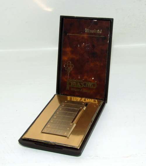 Vintage French MAXIM "Mandarin" rolla gas lighter in original box.