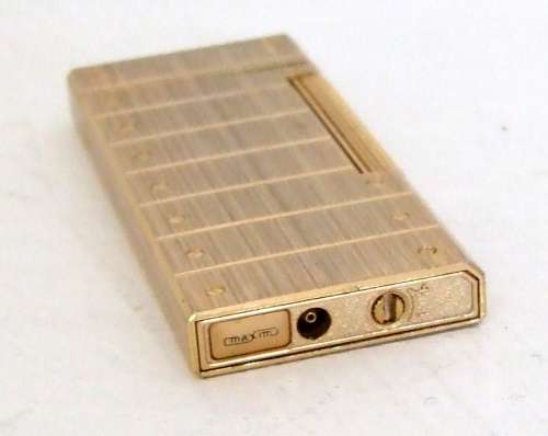 Vintage French MAXIM "Mandarin" rolla gas lighter in original box.