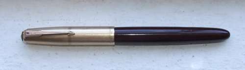 Vintage Rare Cordovan Brown GF Parker 51 Vacumatic in an original Parker 51 case, working.