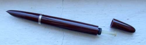 Vintage Rare Cordovan Brown GF Parker 51 Vacumatic in an original Parker 51 case, working.