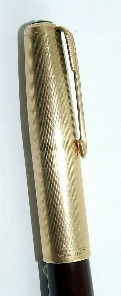 Vintage Rare Cordovan Brown GF Parker 51 Vacumatic in an original Parker 51 case, working.