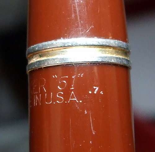 Vintage Rare Cordovan Brown GF Parker 51 Vacumatic in an original Parker 51 case, working.