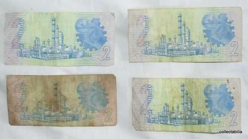 Collection of four old R2 notes