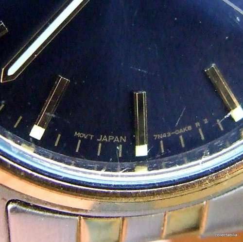 Super Seiko Quartz Men`s Watch, 7N49-9041 working, new battery, firm dual tone strap