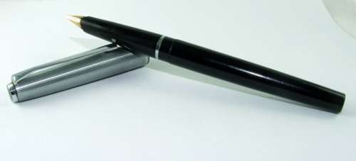 A vintage PELIKAN M20 SILVEXA fountain pen