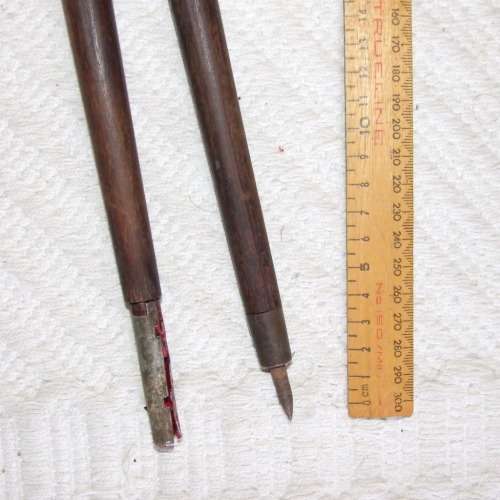 Vintage LARGE Mahogany school-room/workshop crayon Compass
