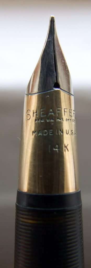 Vintage Sheaffer White Dot Triumph Touchdown Fountain Pen - 14ct nib