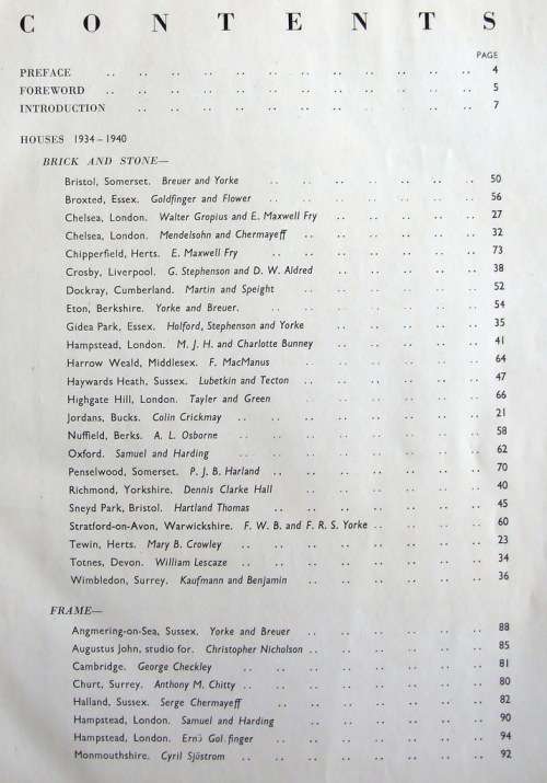 A Classic Survey of English Modernist (ART DECO) Architecture by F.R.S.Yorke, 1947