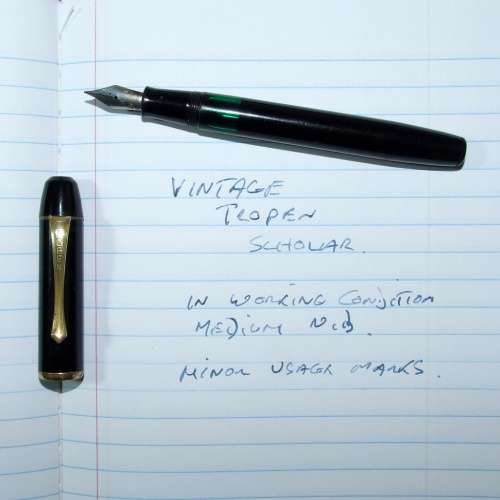 Classic Vintage German TROPEN SCHOLAR Fountain pen, working.