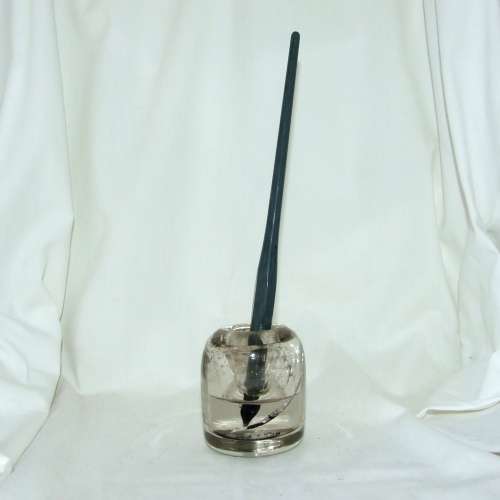 Vintage SP dip pen and glass no-spill ink well