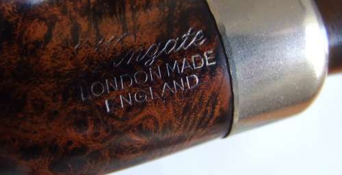 Super estate `Wingate London Made` bent briar pipe