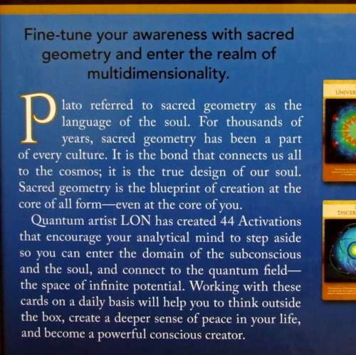 Sacred Geometry Activations Oracle Cards and Guidebook