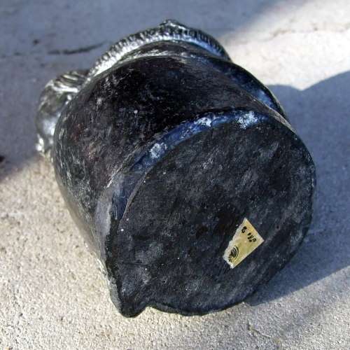 Vintage carved Inuit Mother and Child sculpture, signed `W.E.`