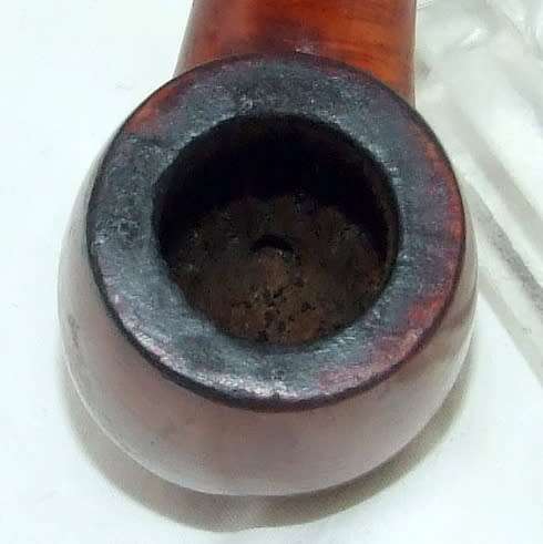 DUNHILL bent billiard root briar, 1966, shape 56, (4)R. White Dot, Great Condition.