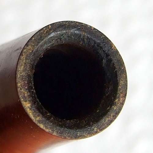 DUNHILL bent billiard root briar, 1966, shape 56, (4)R. White Dot, Great Condition.