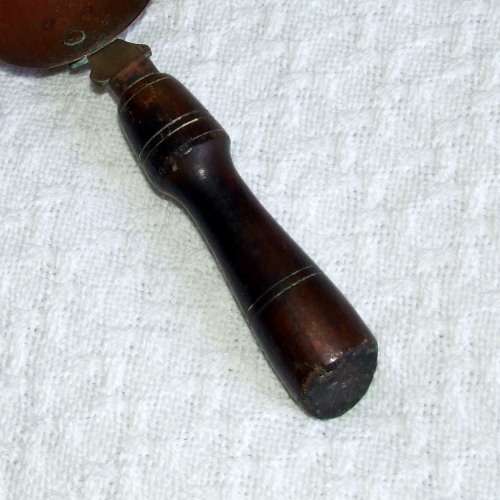 Antique copper, brass and wood scoop / trowel.