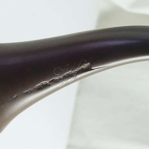 Super estate `Wingate London Made` bent briar pipe