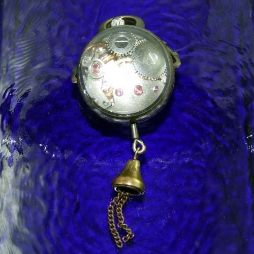 Vintage mechanical ball watch fob / pendant