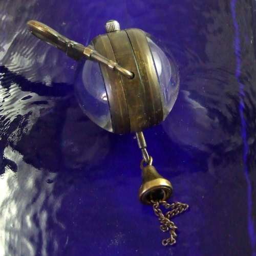 Vintage mechanical ball watch fob / pendant