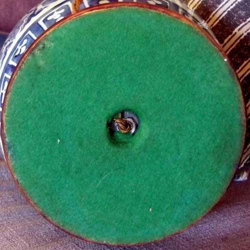 Superb Chinese Hand Painted Blue and White triple gourd lamp, 56cms high.