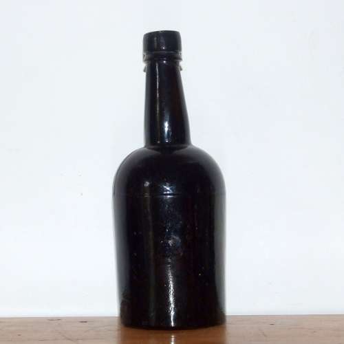 Antique black glass  bottles