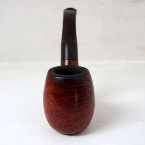 Vintage stand-up briar bent tobacco pipe