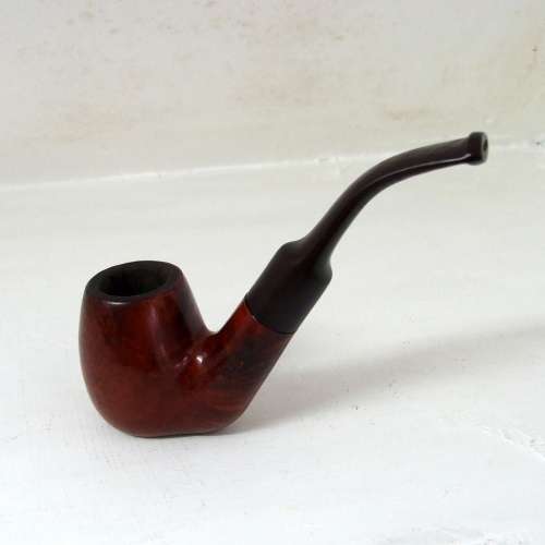 Vintage stand-up briar bent tobacco pipe
