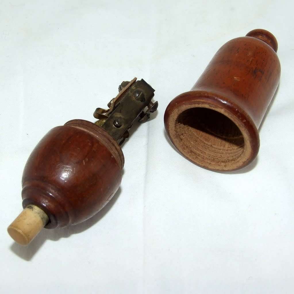 Antique  treen hanging bed light switch