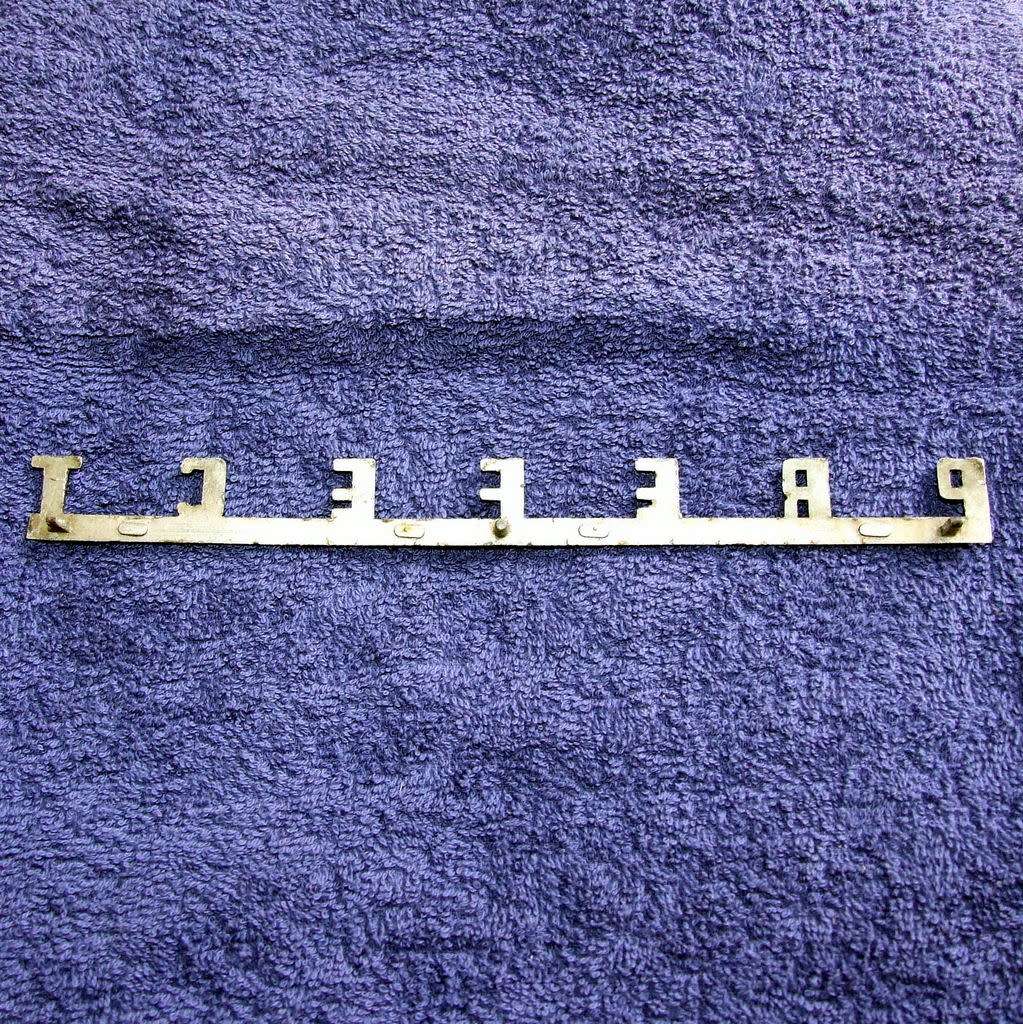 Original 1958 Vintage Ford `PREFECT` cast metal car badge