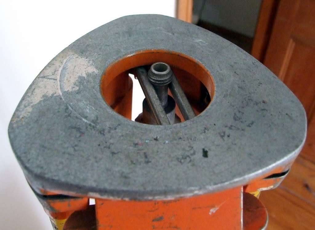 Vintage WILD GST20 Surveyor Tripod | HEERBRUGG SWITZERLAND wood and steel.