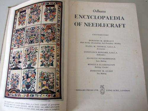 Odham's ENCYCLOPAEDIA OF NEEDLECRAFT, early edition, circa 1950's.