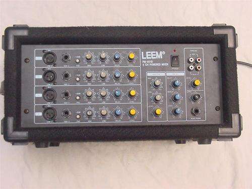 Leem Powered Mixer Amplifier & Samson Mic