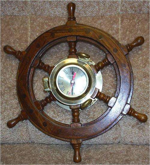 Ships Wheel Clock