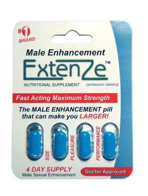 ExtenZe - The #1 Rated Male Enhancement Pills -  Doctor Approved (100% natural) 4 Tablets (1 Pack)