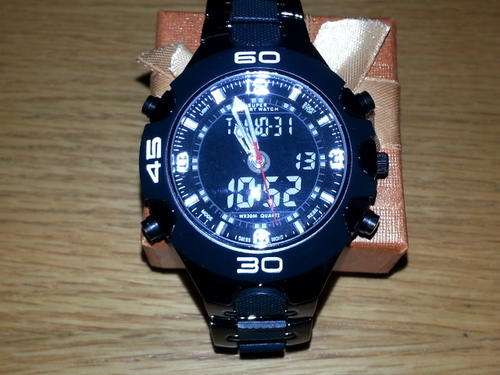 Mens Sport Analog  & Digital Watch with Alarm