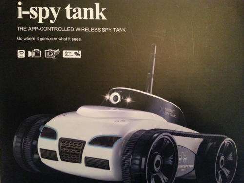 iPhone-controlled tank with built-in spy cam
