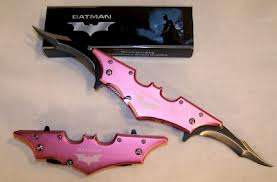 !!!!! Batman Double Blade Knife - ONLY AVAILABLE IN PINK - Awaiting stock in Blue