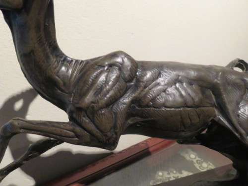 Signed Arend Eloff Acrylic Casting of an Impala