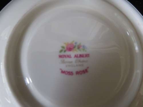 Royal Albert `Moss Rose` trio