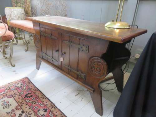 Oak TV stand/cabinet.