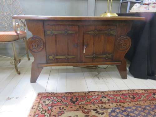 Oak TV stand/cabinet.