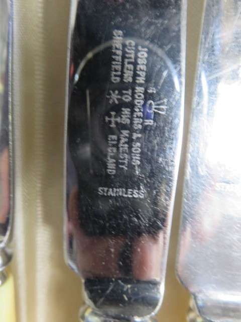 42 piece canteen of Joseph Rodgers bone handled cutlery.