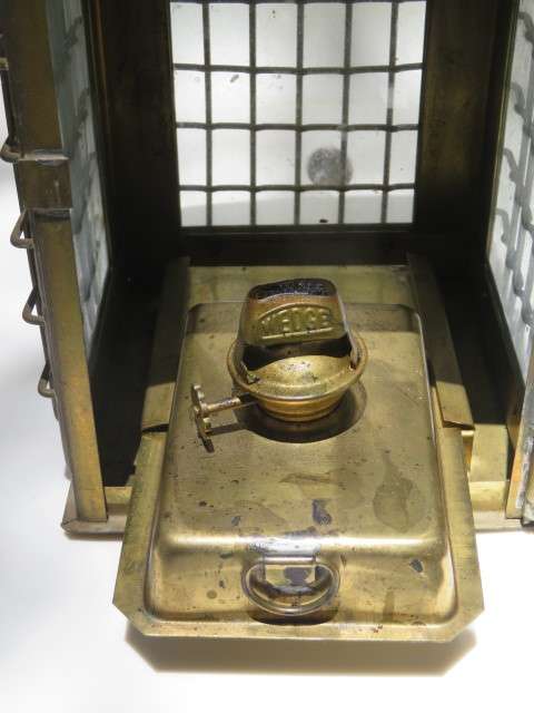Antique (1923) ships brass oil lantern No. 2147