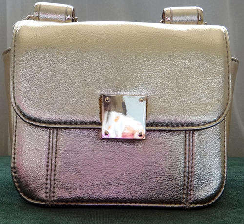 Gold faux leather bag- Forever New