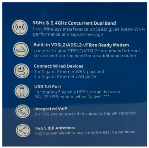 Telkom D-Link Fibre Ready Wireless Modem Router